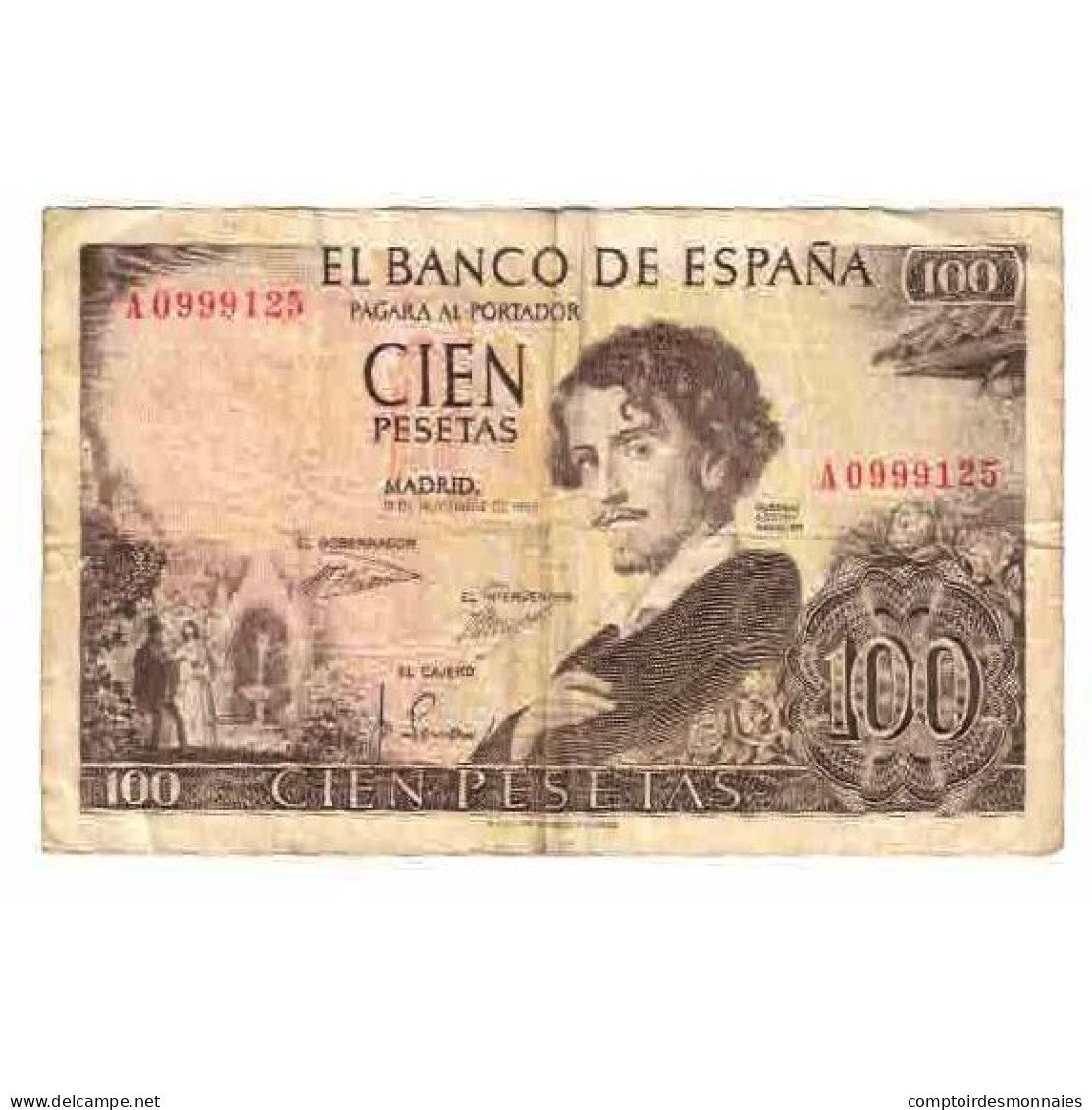 Billet, Espagne, 100 Pesetas, 1965, 1965-11-19, KM:150, TB - 100 Pesetas