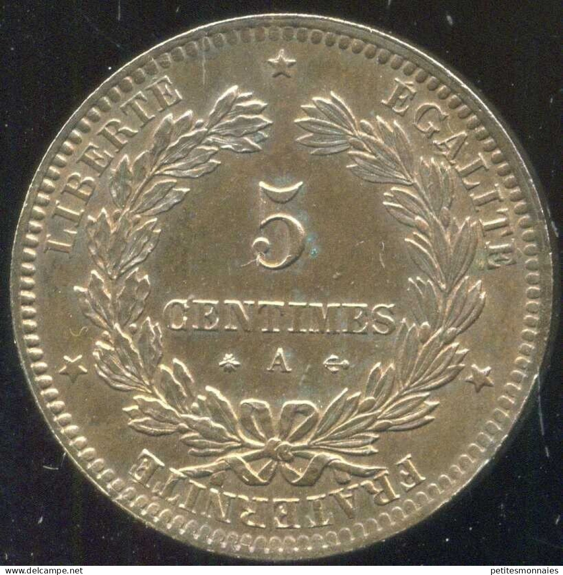5 Centimes CERES 1871 A ( SPL ) - 1870-1871 Gouvernement De La Défense Nationale