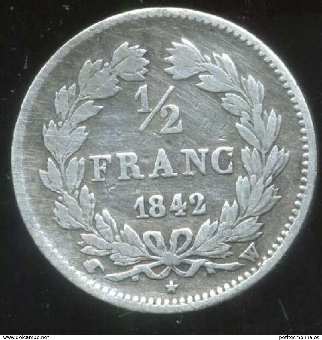 1/2 Franc LOUIS PHILIPPE I 1842 W ( TB ++ ) ARGENT - 1/2 Franc