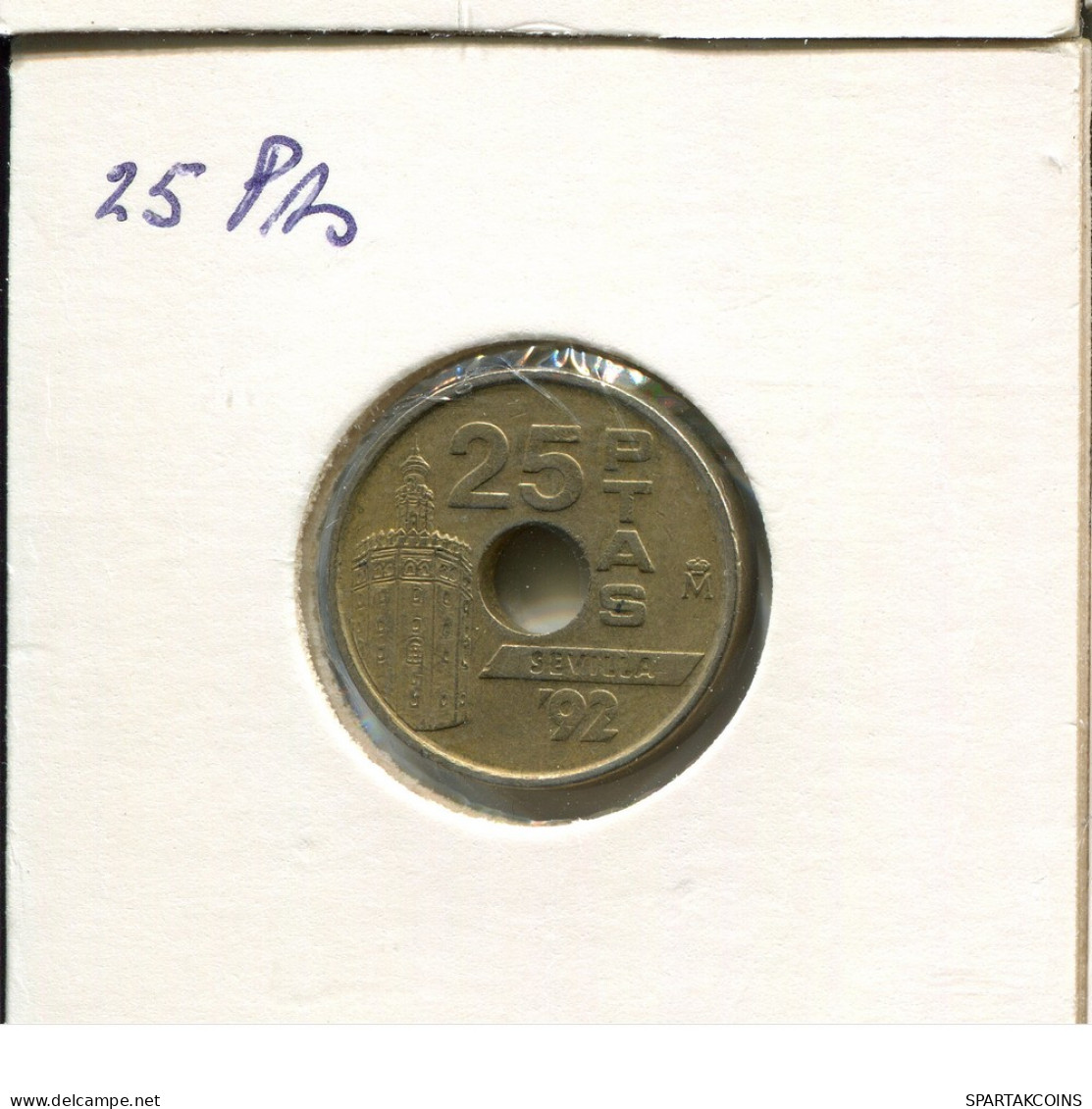 25 PESETAS 1992 ESPAÑA Moneda SPAIN #AR843.E - 25 Peseta