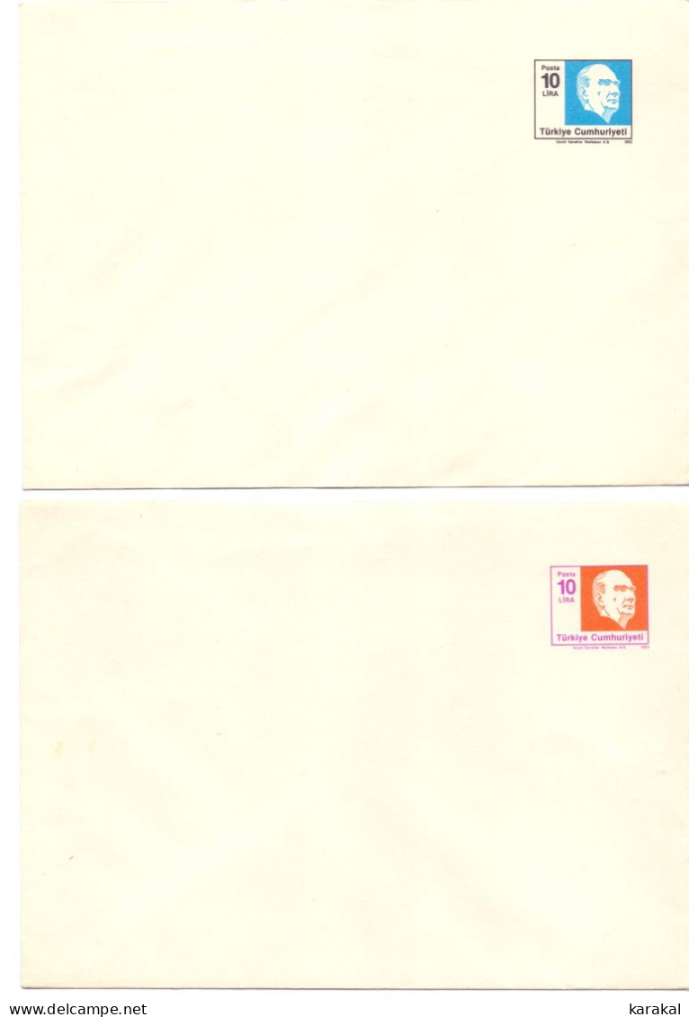 Turkey Turquie 2 Postal Stationery 1983 MNH - Postal Stationery