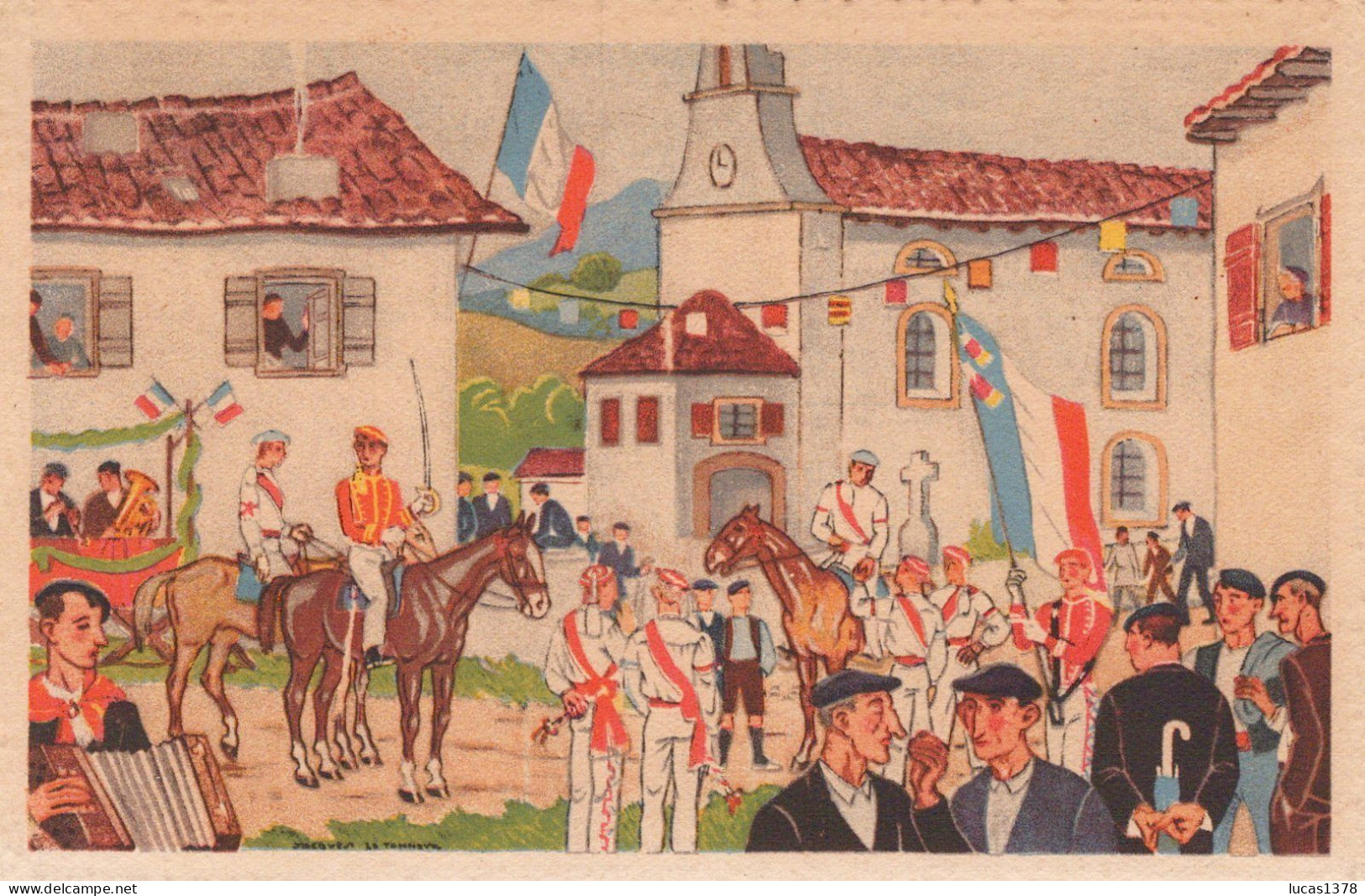 ILLUSTRATEUR JACQUES LE TANNEUR / JOLI PETIT LOT DE 8 CARTES - Le Tanneur