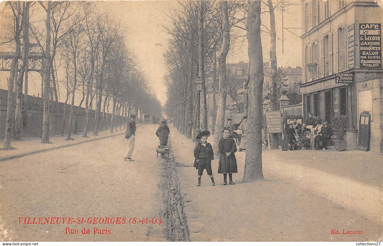 94-VILLENEUVE-SAINT-GEORGES- RUE DE PARIS - Villeneuve Saint Georges