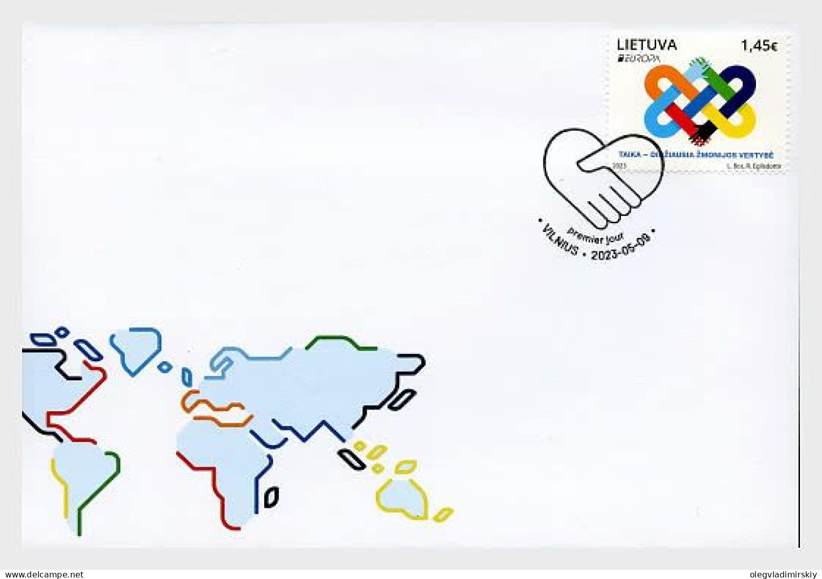 Lithuania Litauen 2023 Europa CEPT Peace FDC - 2023