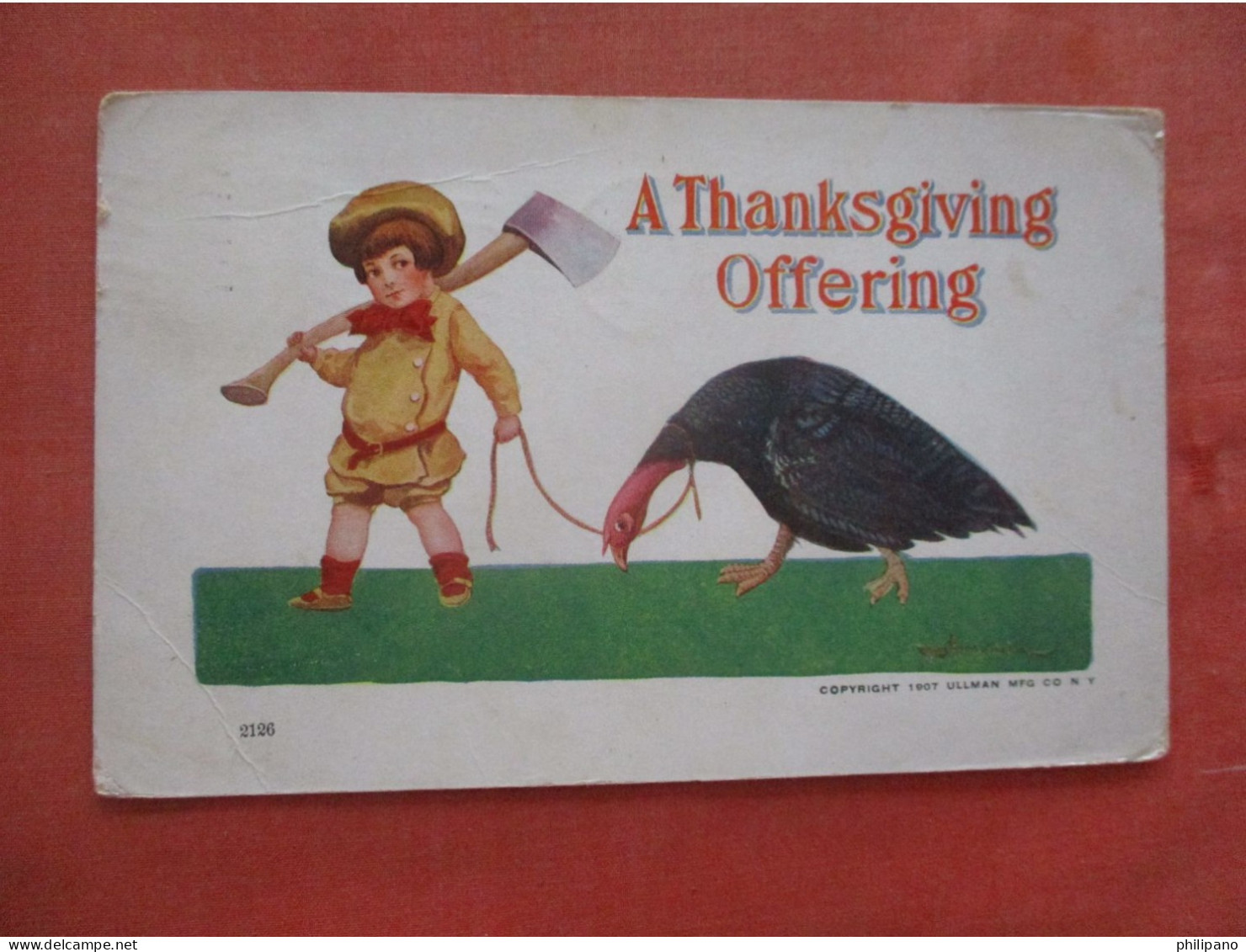 Signed Ullman.  Thanksgiving      Ref 6045 - Thanksgiving