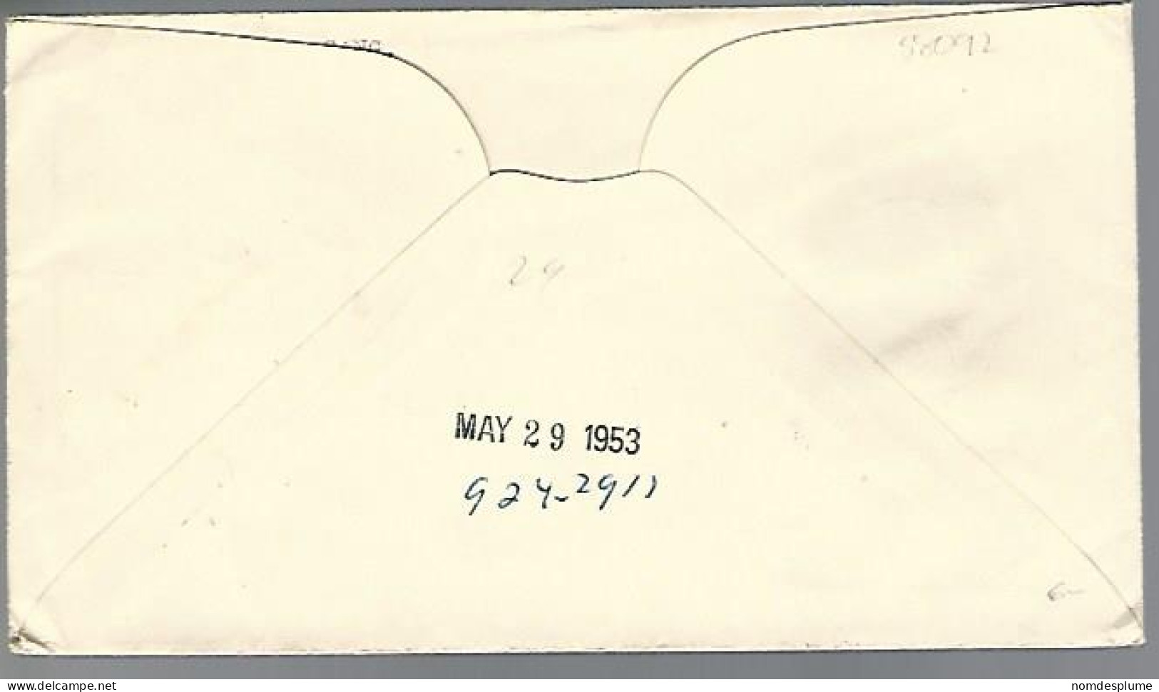 58092)  New Zealand Postmark Cancel 1953 To Canada - Cartas & Documentos