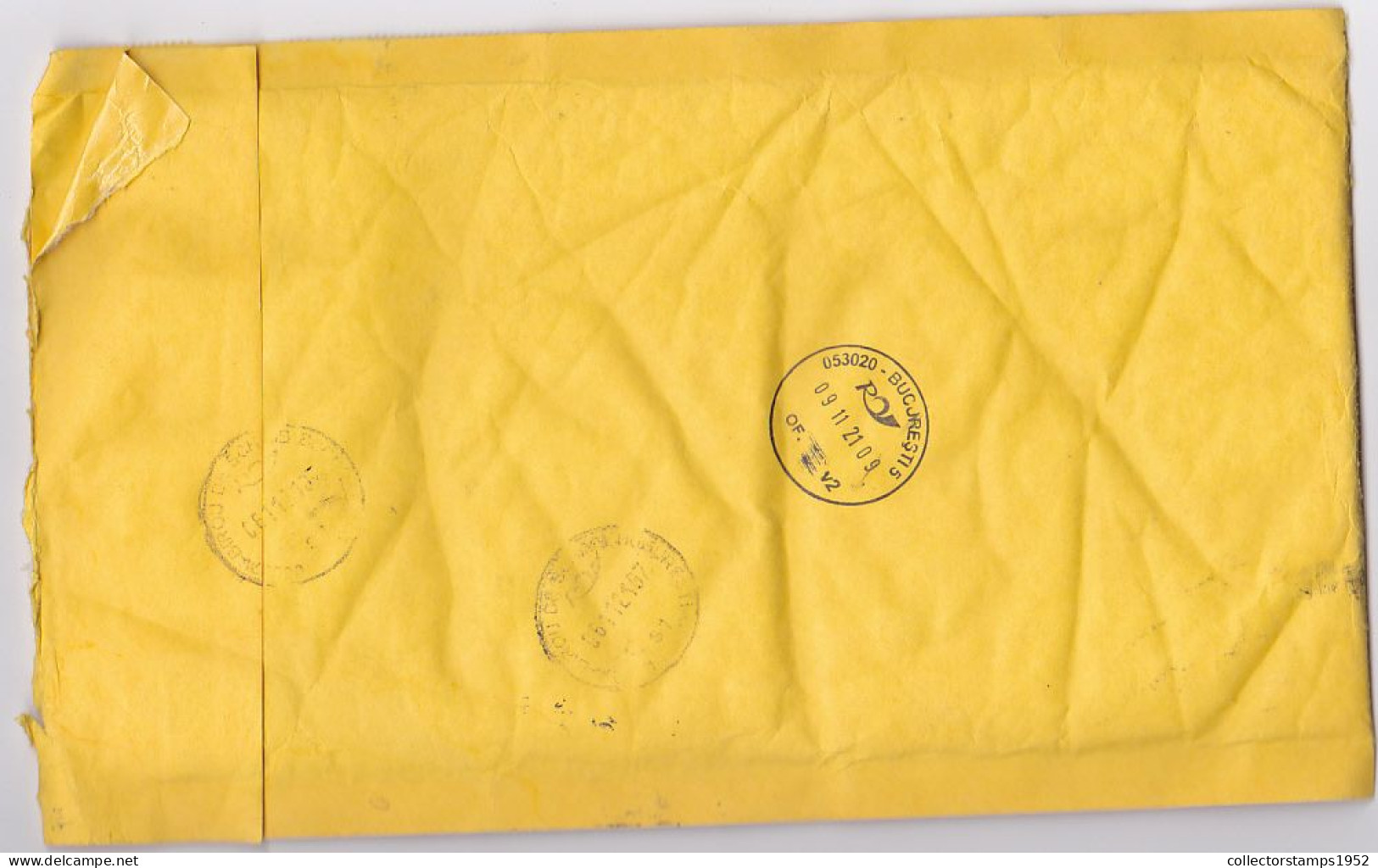 BAMBOO, STARS, FINE STAMPS ON REGISTERED COVER, 2021, CHINA - Briefe U. Dokumente