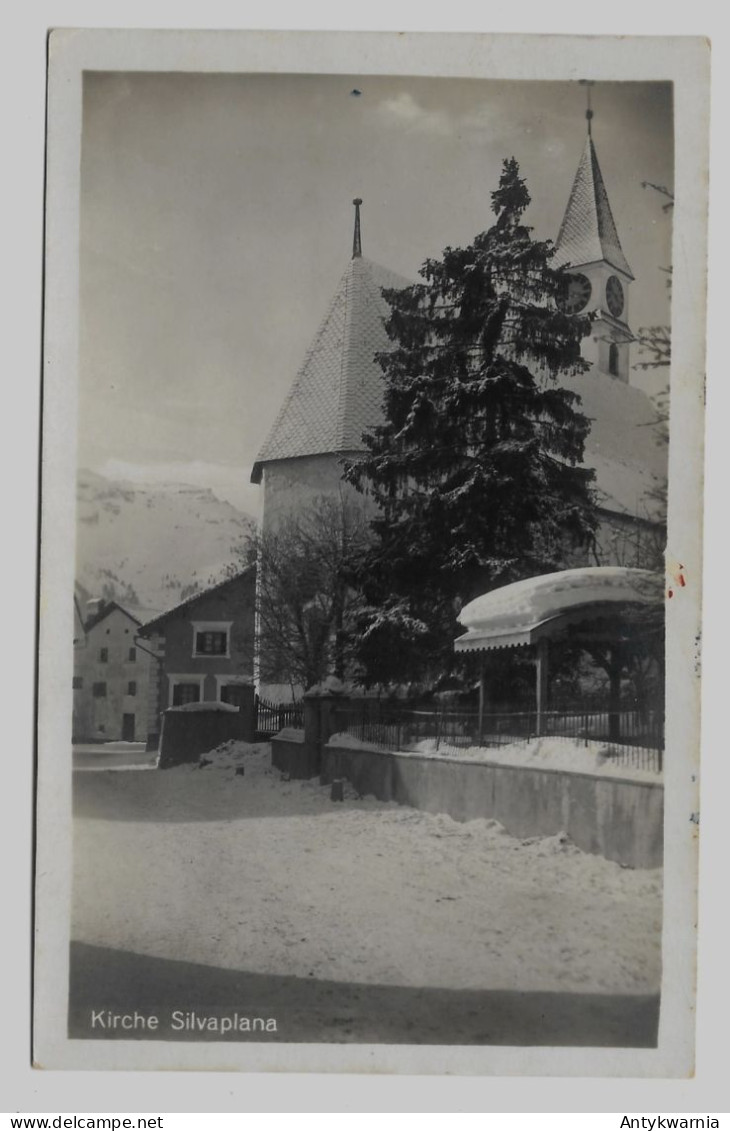 Silvaplana Kt Graubünden, Kirche ,gelaufen 1937y.     G791 - Silvaplana