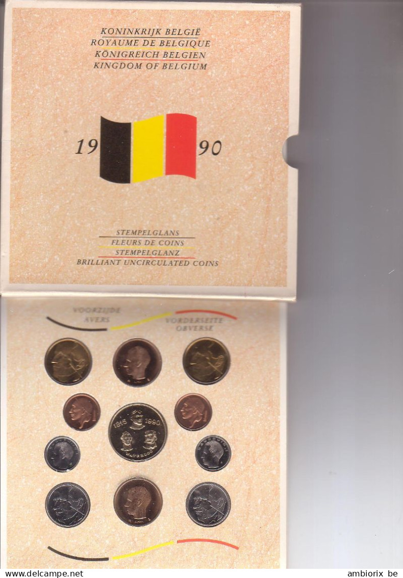 Royaume De Belgique - FDC - Set De Monnaies 1990 - FDC, BU, Proofs & Presentation Cases