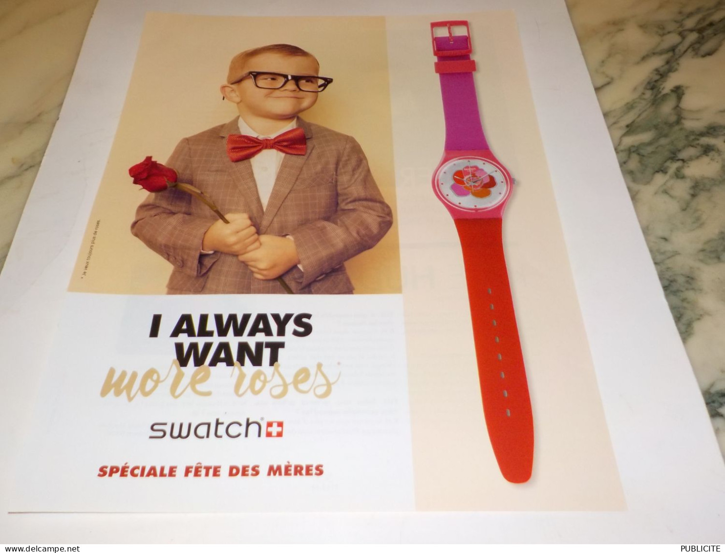 ANCIENNE PUBLICITE  MONTRE SWATCH 2016 - Sonstige & Ohne Zuordnung