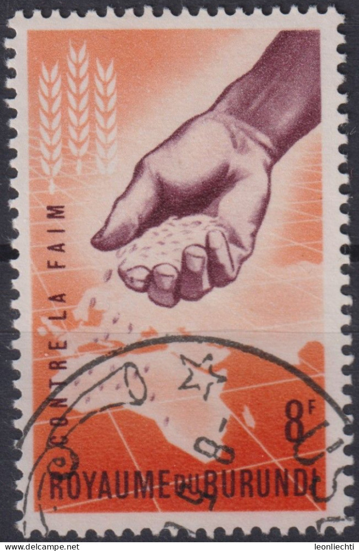 1963 Burundi, Mi:BI 49A, Sn:BI 43, Yt:BI 50, Freedom From Hunger / Freiheit Vom Hunger - Gebraucht