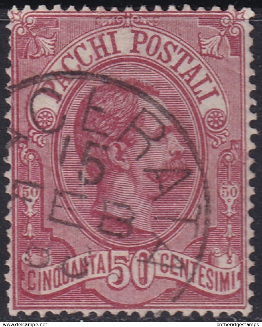 Italy 1884 Sc Q3 Italia Sa Pacchi 3 Parcel Post Used [..]acerata Cancel - Pacchi Postali