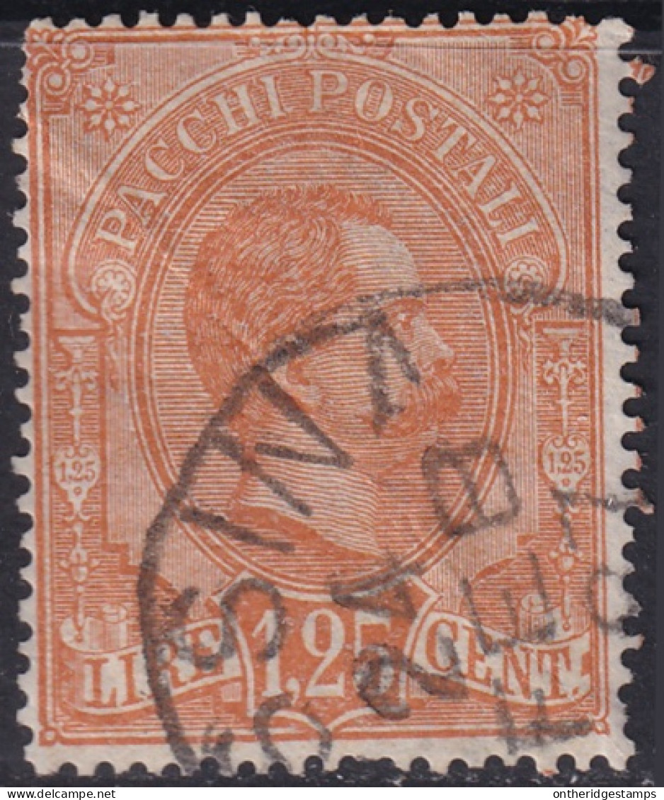 Italy 1884 Sc Q5 Italia Sa Pacchi 5 Parcel Post Used Messina Cancel - Pacchi Postali