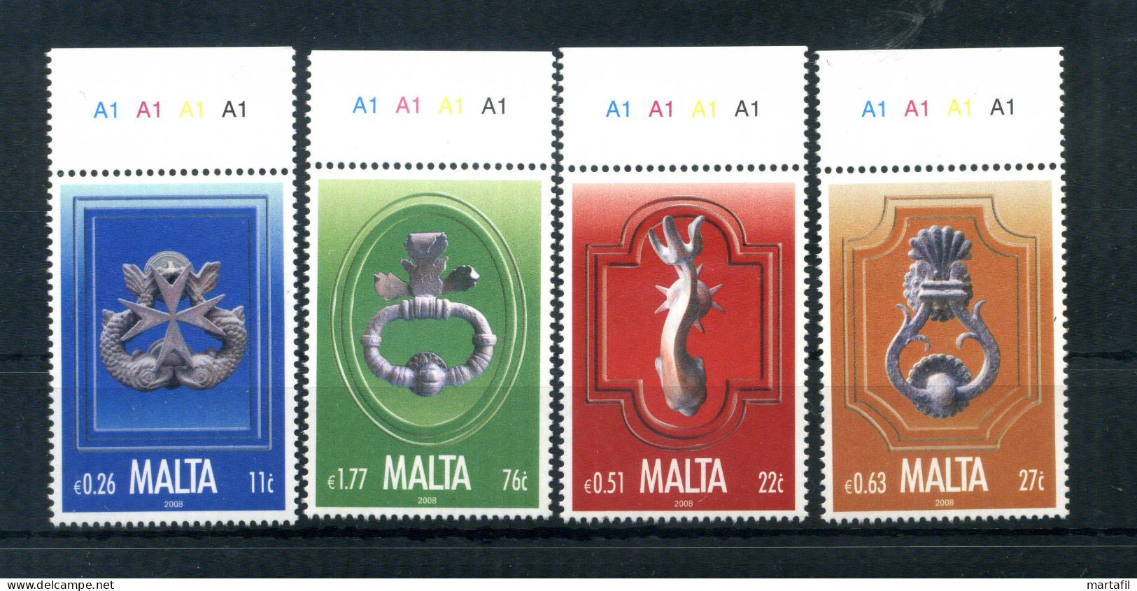 2008 MALTA SET MNH ** 1542/1545 Arte, Battiporta - Malta