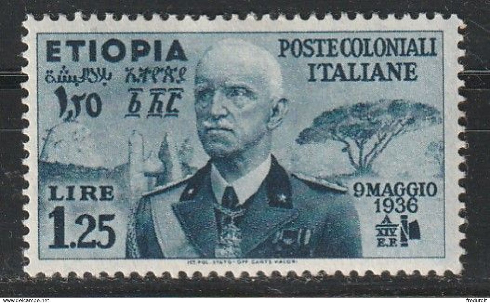 ETHIOPIE - Occupation Italienne - N°7 * (1936) Victor Emmanuel III - Ethiopie