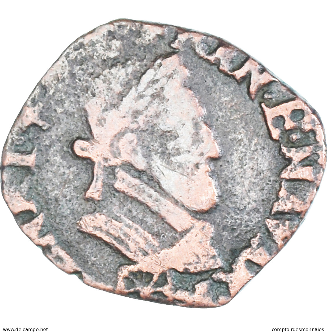 Monnaie, France, Henri IV, Double Tournois, Date Incertaine, Saint Palais, TB+ - 1589-1610 Henry IV The Great