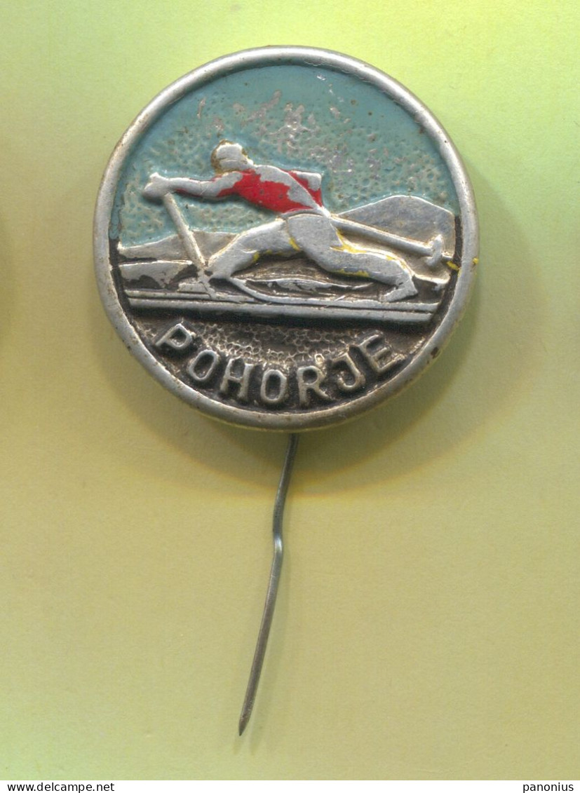 Alpinism Mountaineering - Pohorje Slovenia Ski Skiing, Old Pin Badge Abzeichen - Alpinisme