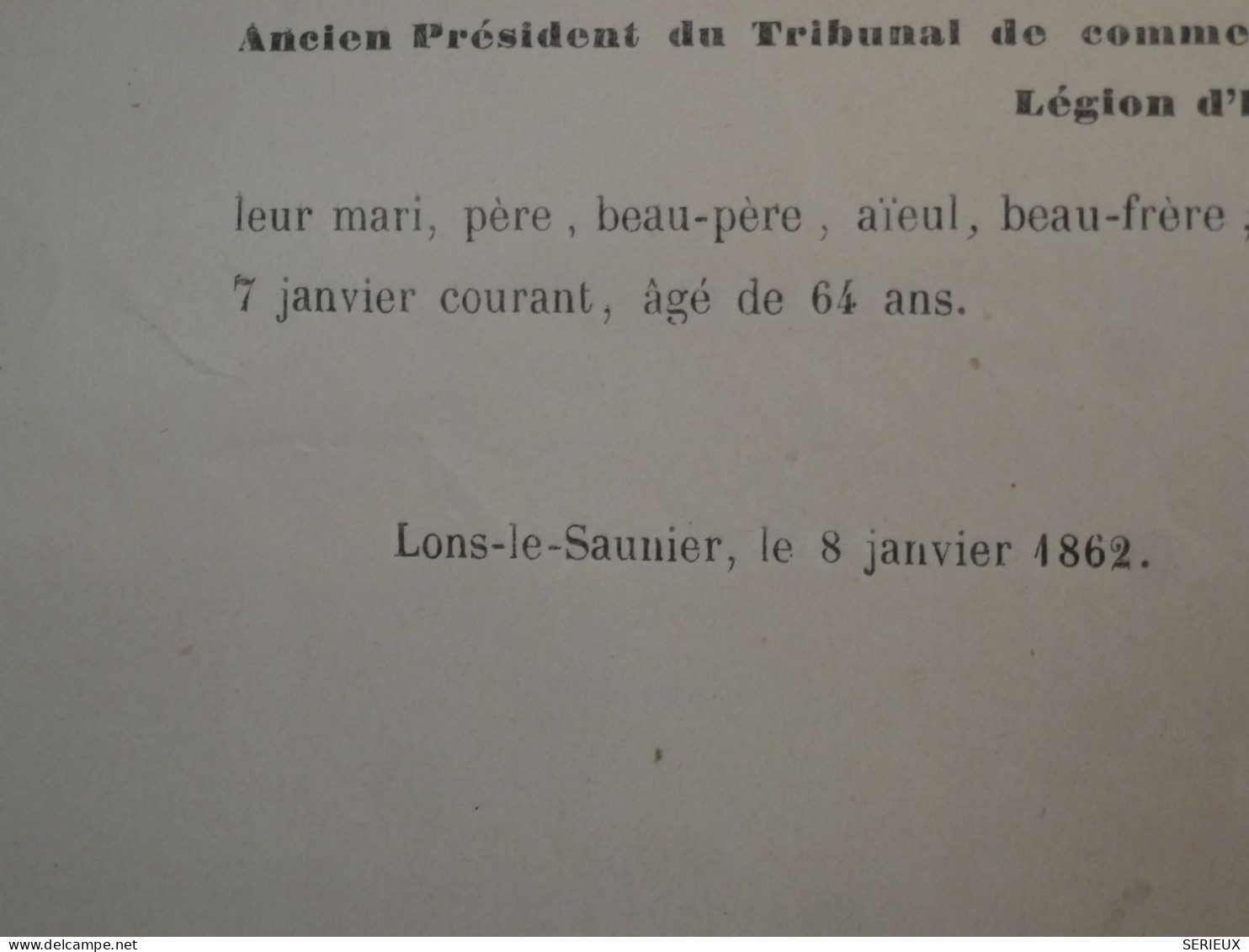 BS12  FRANCE  BELLE LETTRE  1862 CHAMBERY    A PARIS +N° 16+ VOISIN  + AFF. PLAISANT+ +++ - 1853-1860 Napoléon III.