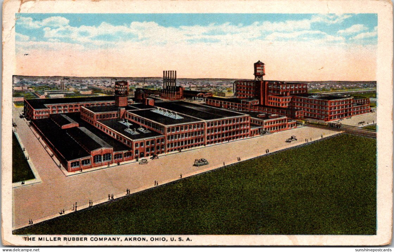 Ohio Akron The Miller Rubber Company 1923 Curteich - Akron