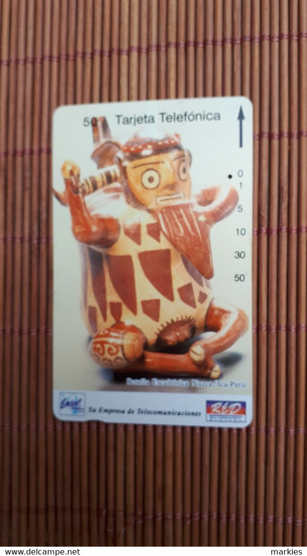 Phonecard  Peru Botella  50 Units Used  Rare - Peru