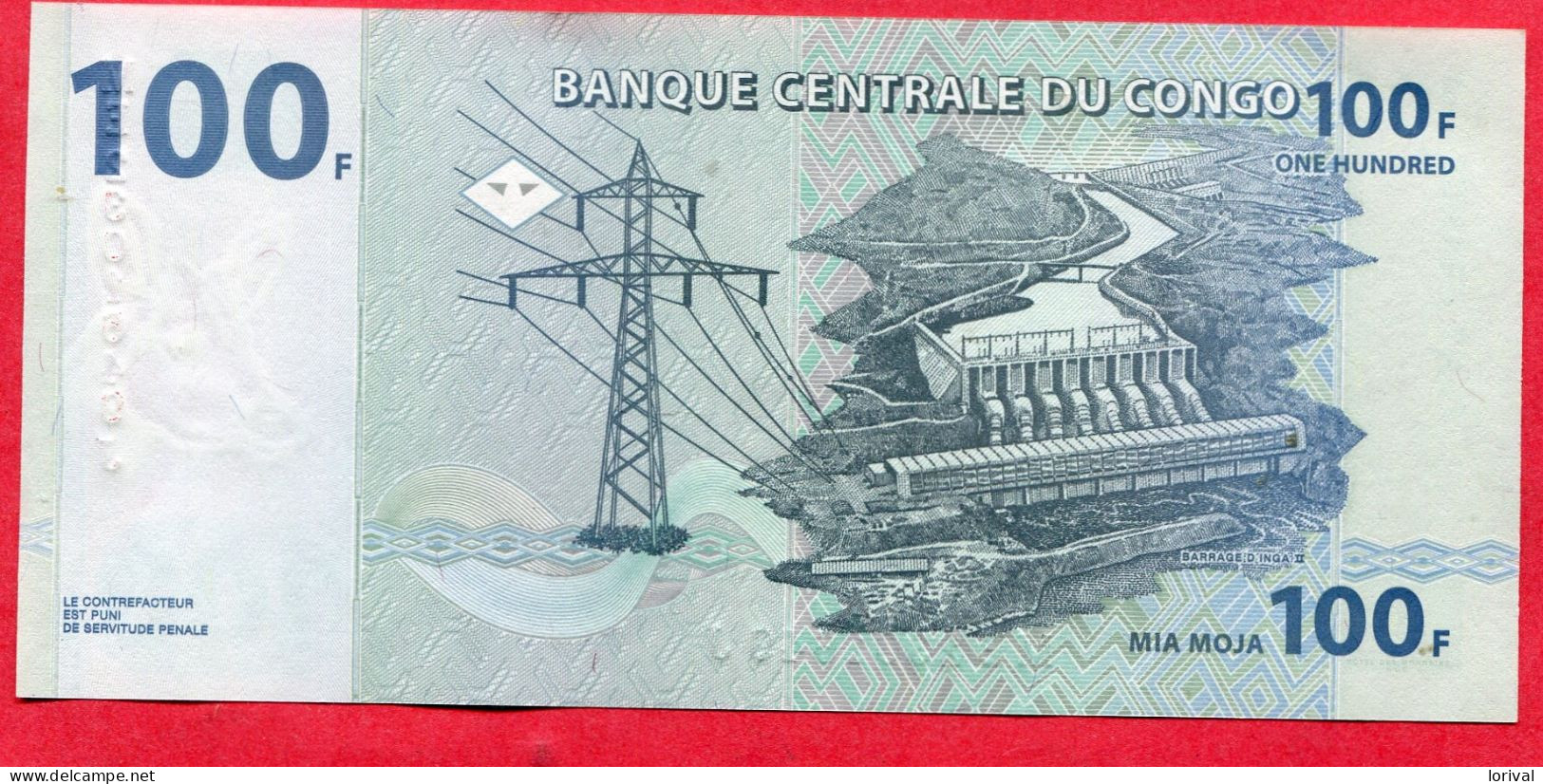 100 Francs Neuf 3 Euros - République Du Congo (Congo-Brazzaville)