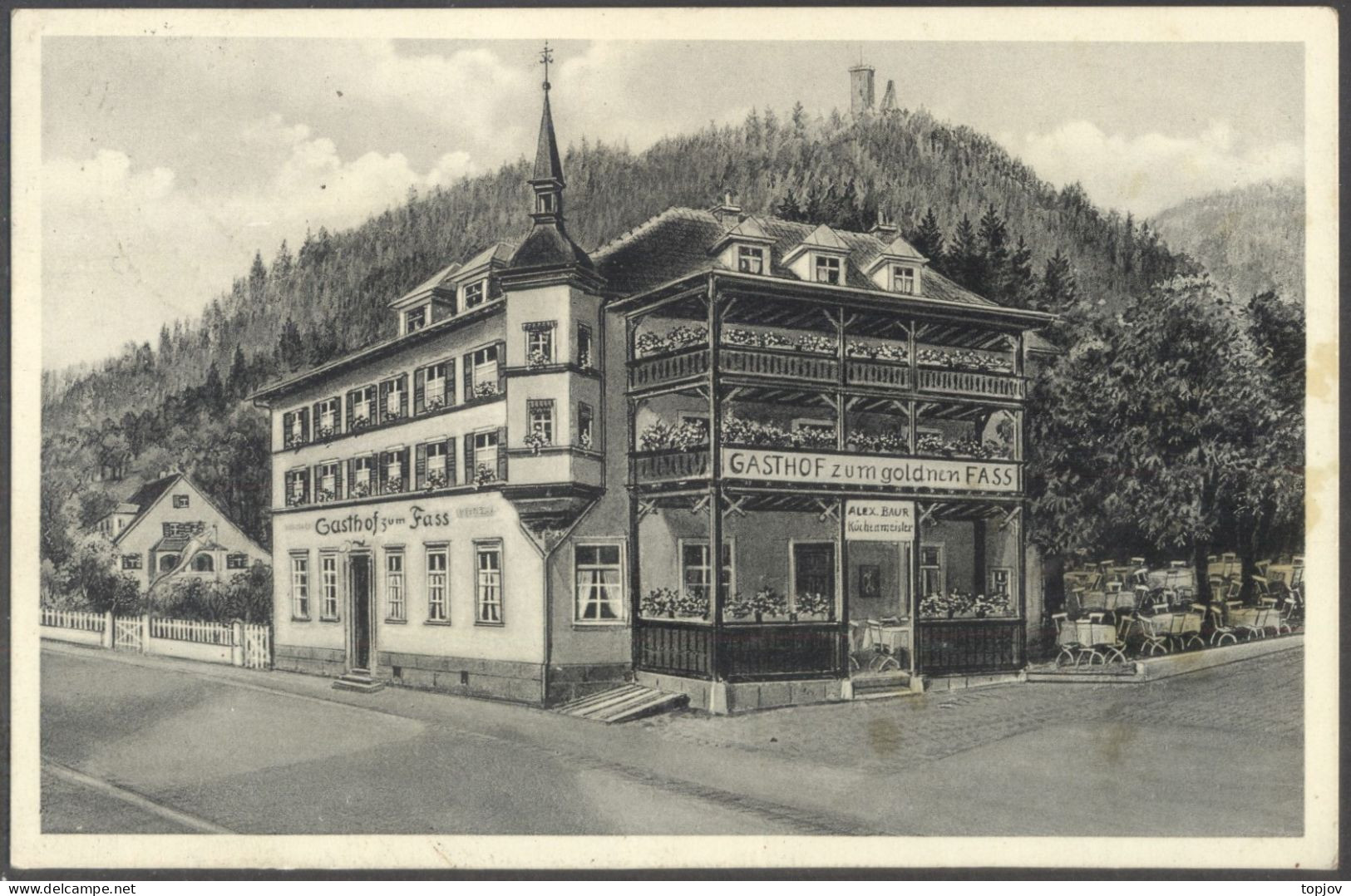 GREMANY - BAD TEINACH - GASTHOF ZUM GOLDENEN FASS  - 1935 - Bad Teinach