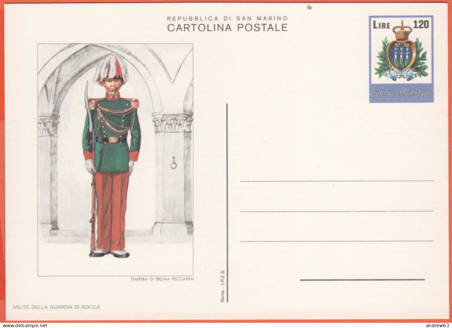 SAN MARINO - 1979 - 120 Uniformi - Milite Della Guardia Di Rocca - Cartolina Postale - Intero Postale - Nuovo - Ganzsachen