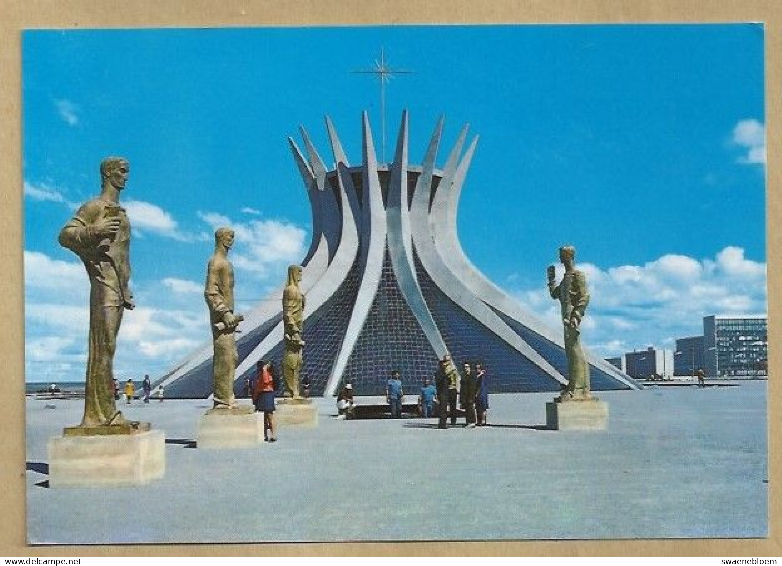 BR. BRASIL. BRASILIA. CATHEDRAL AND SCULPTURES - OS EVANGELISTAS - OF THE ALFREDO CESCHIETTI - Brasilia