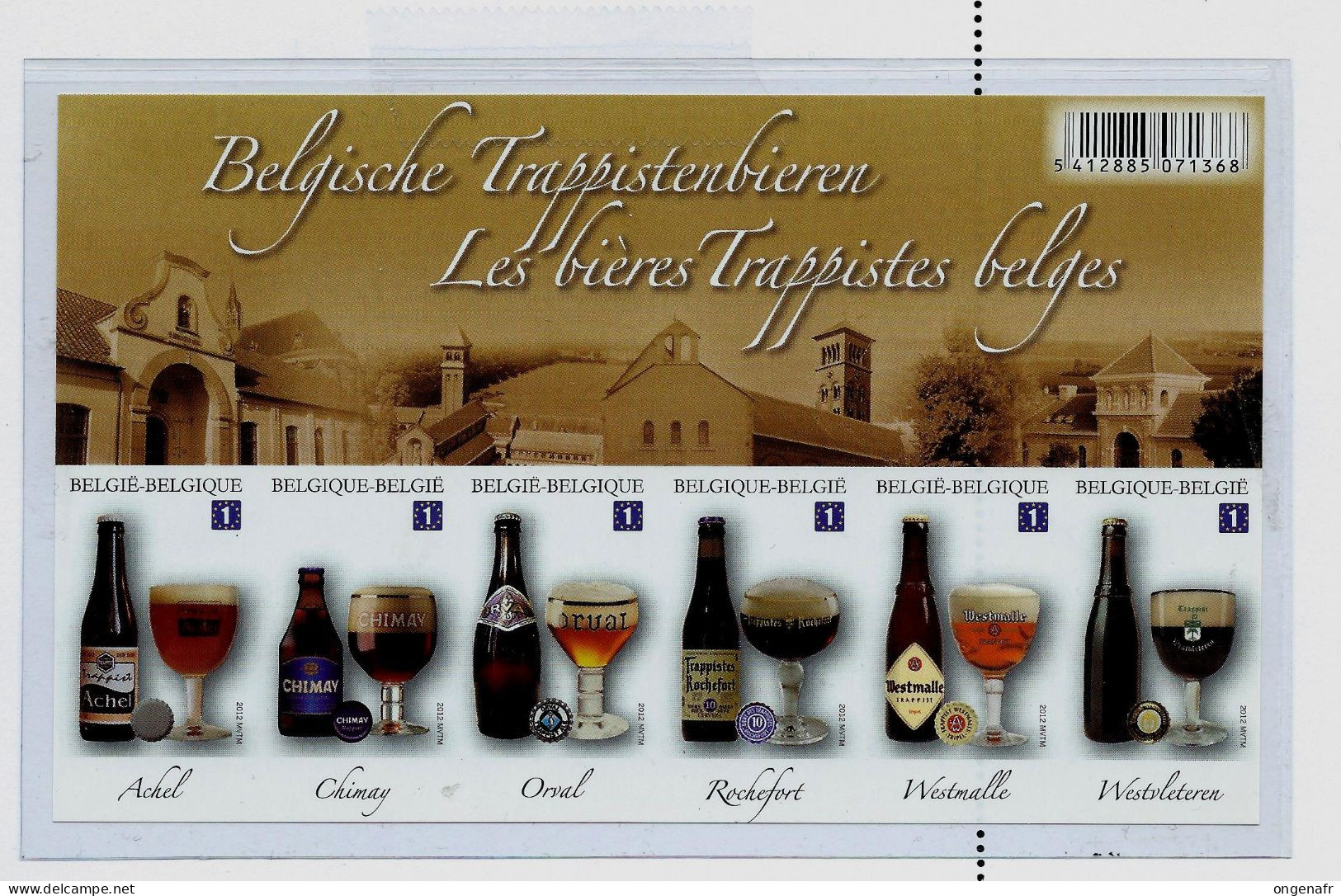 Belgique : Les 6 Trappistes De Belgique - Bloc197 ND   - Orval - Rochefort - Achel - Chimay - Wesmalle - Westvleteren - Biere