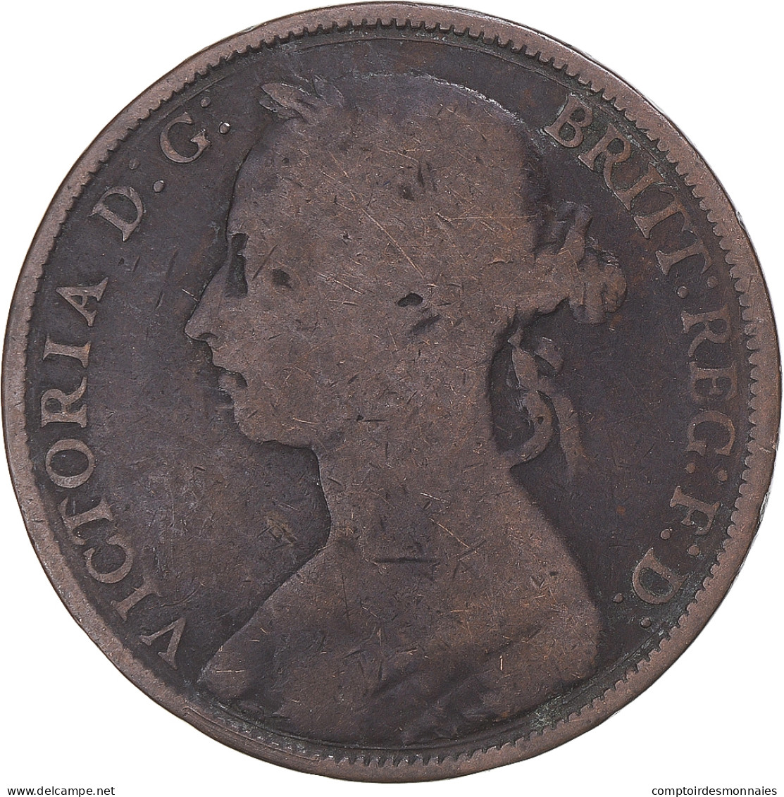 Monnaie, Grande-Bretagne, Penny, 1891 - C. 1/2 Penny