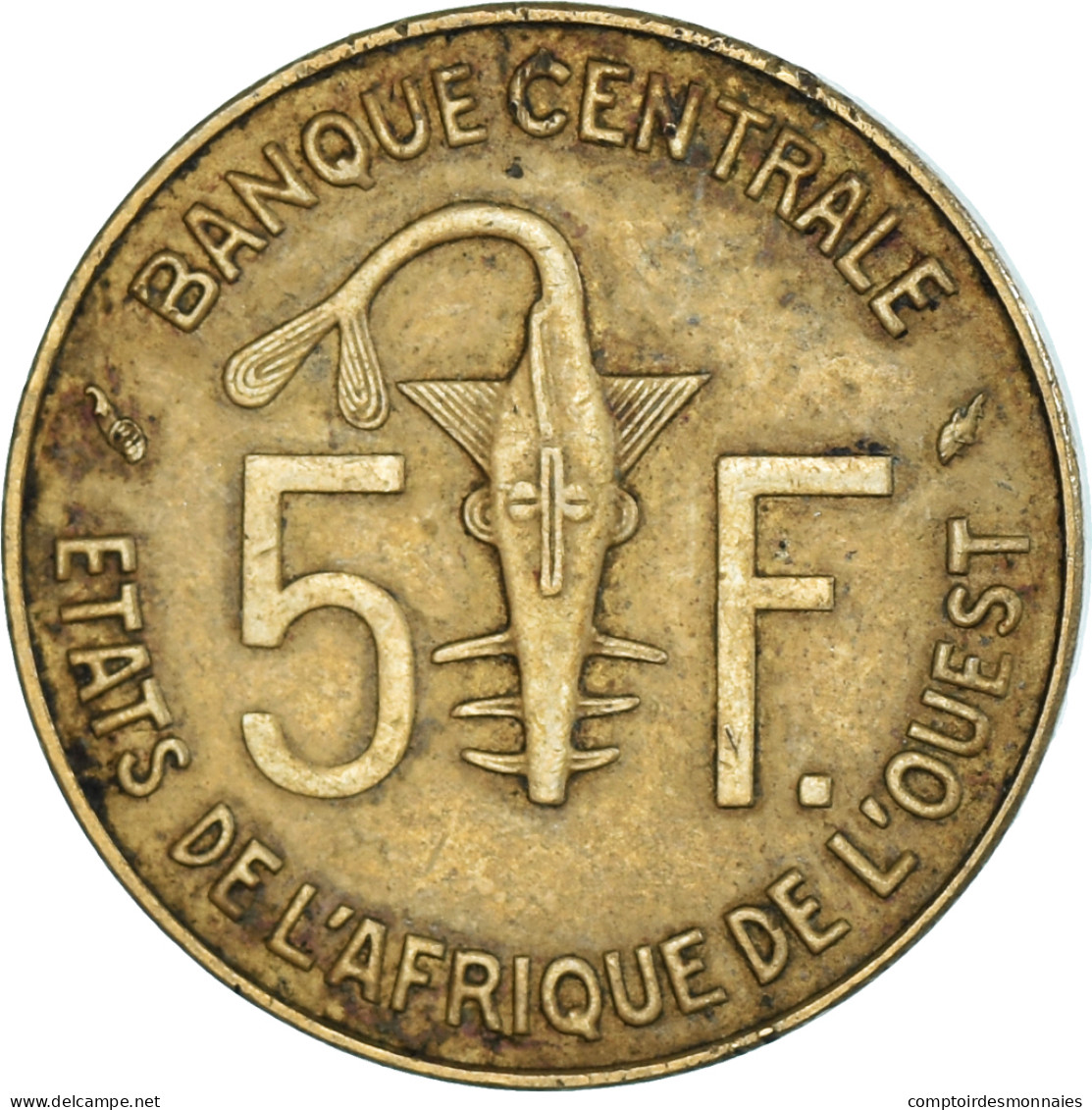 Monnaie, Communauté économique Des États De L'Afrique De L'Ouest, 5 Francs - Côte-d'Ivoire