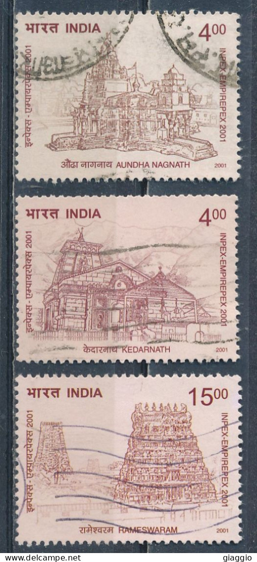 °°° INDIA 2001 - YT N°1651/53 °°° - Used Stamps