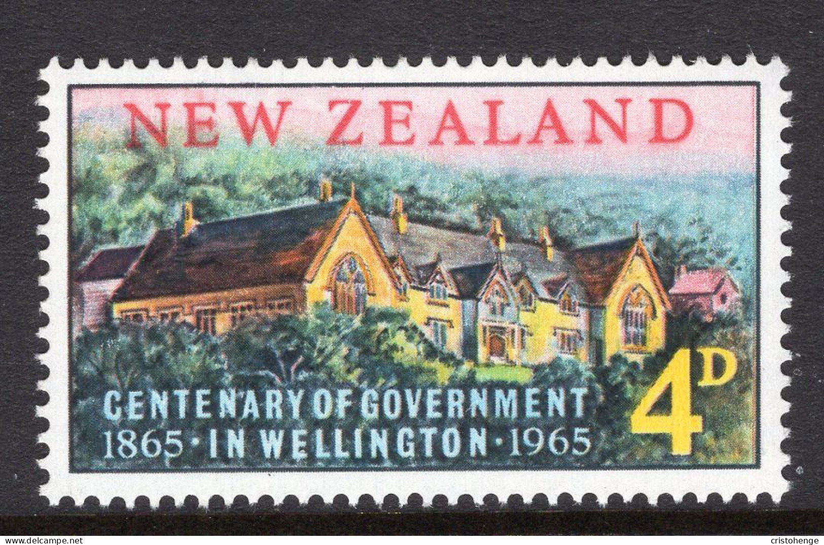 New Zealand 1965 Centenary Of Government In Wellington MNH (SG 830) - Ongebruikt