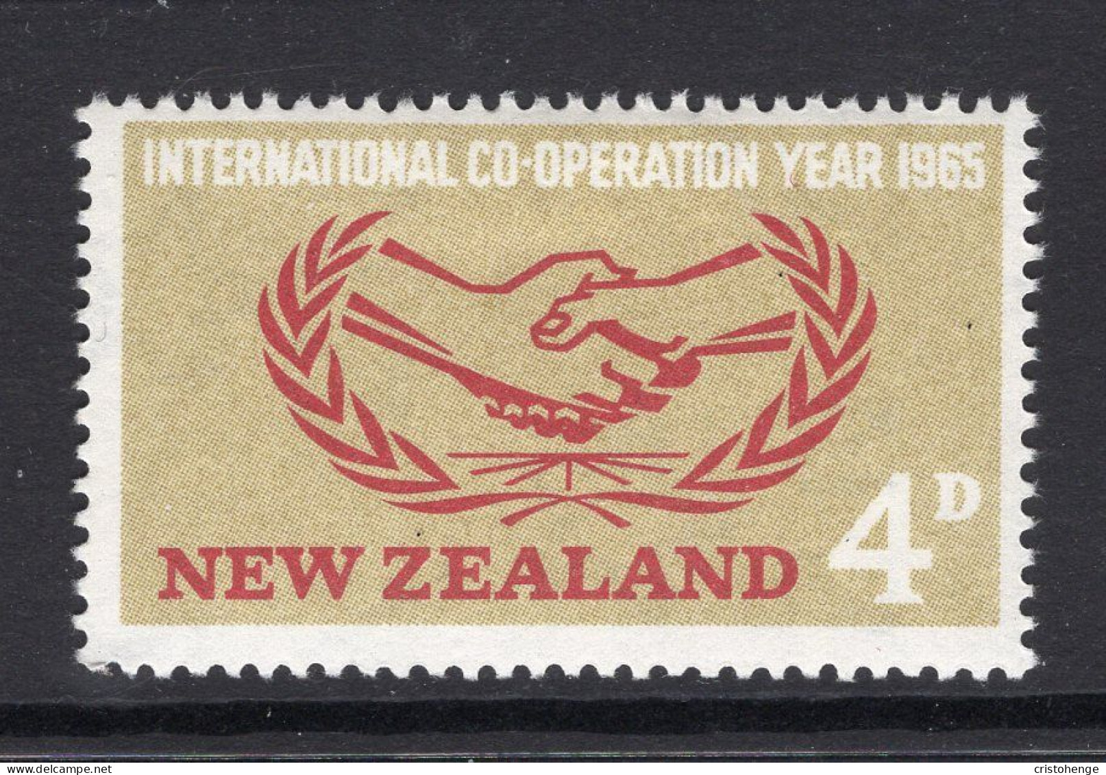 New Zealand 1965 International Co-operation Year HM (SG 833) - Ongebruikt