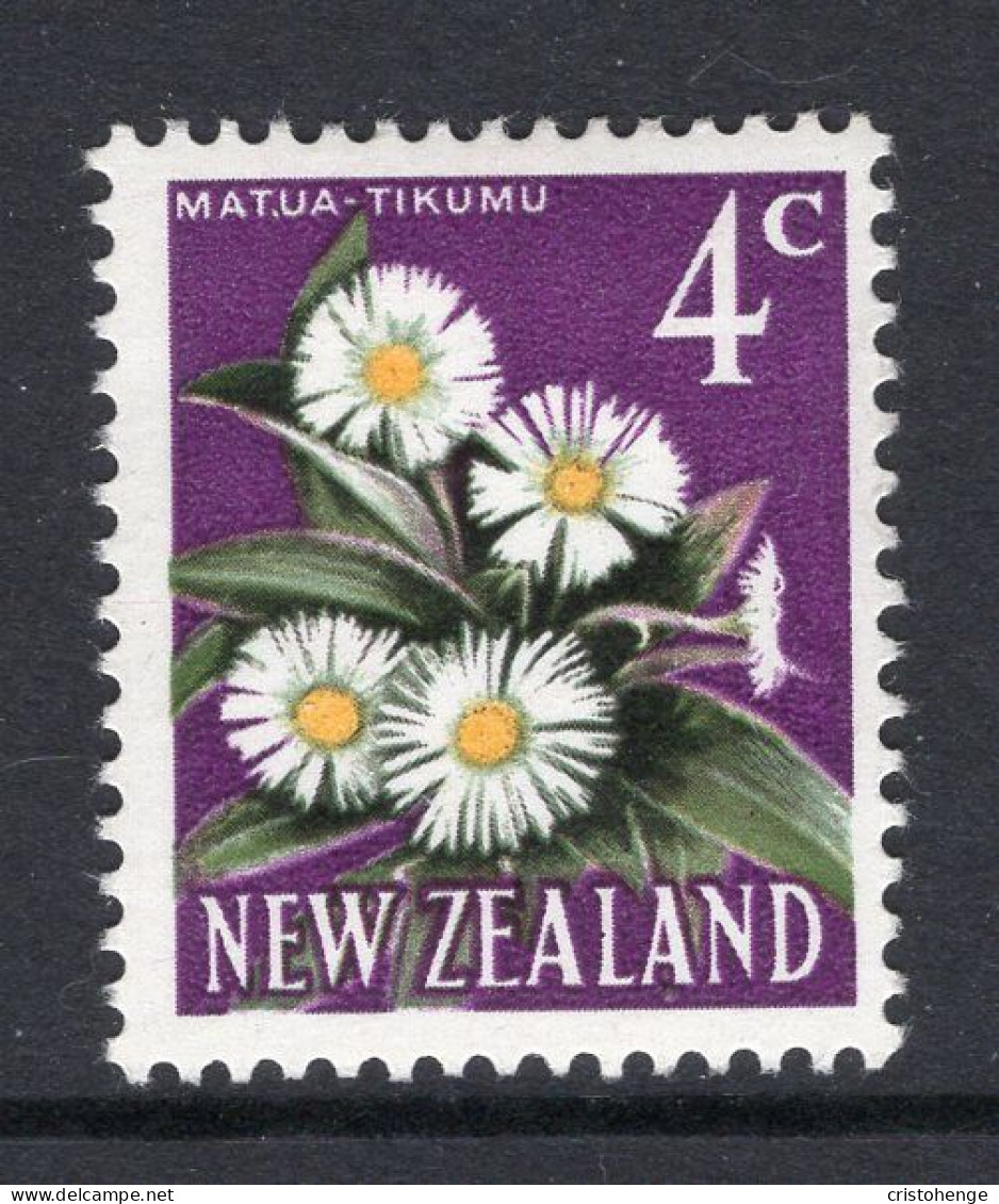 New Zealand 1967 Decimal Pictorials - Wmk. - 4c Matua HM (SG 850) - Ongebruikt