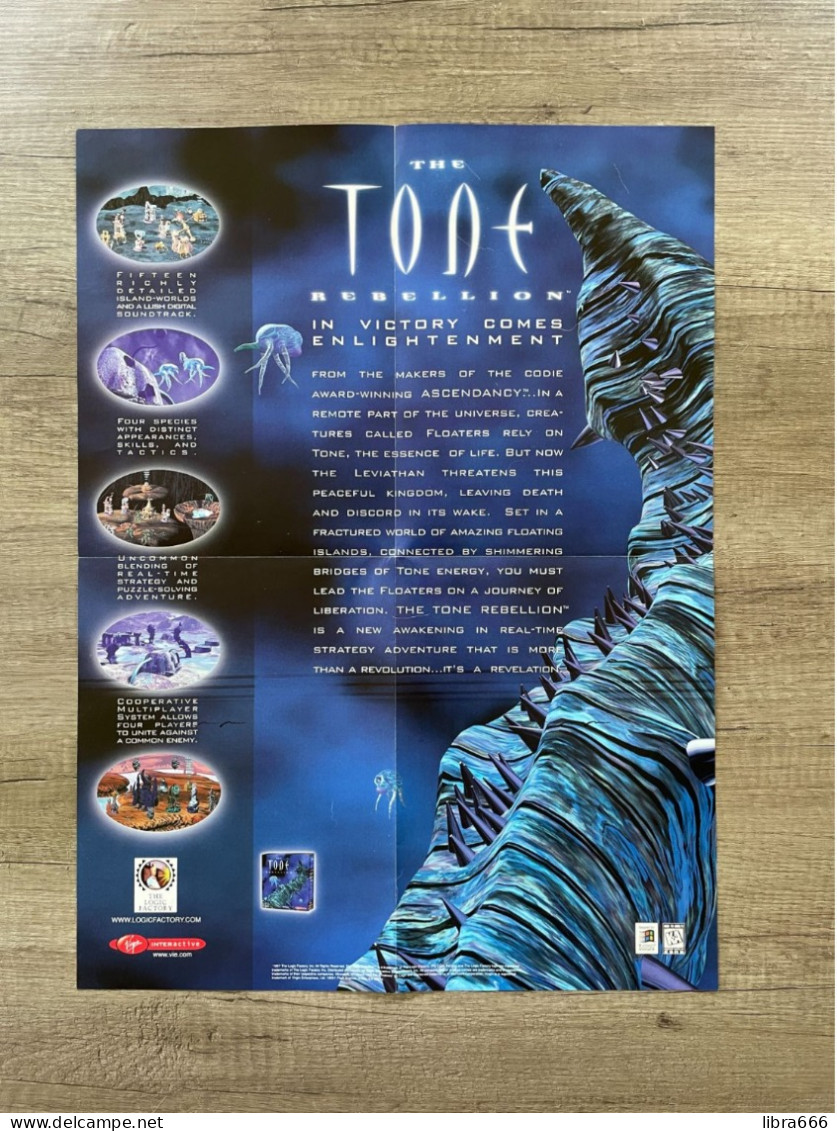 Poster / Affiche - THE TONE REBELLION - The Logic Factory 1997 - 54,5 X 40,5 Cm. - Merchandising