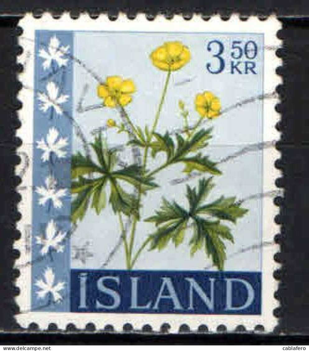 ISLANDA - 1960 - RANUNCOLO - USATO - Usati