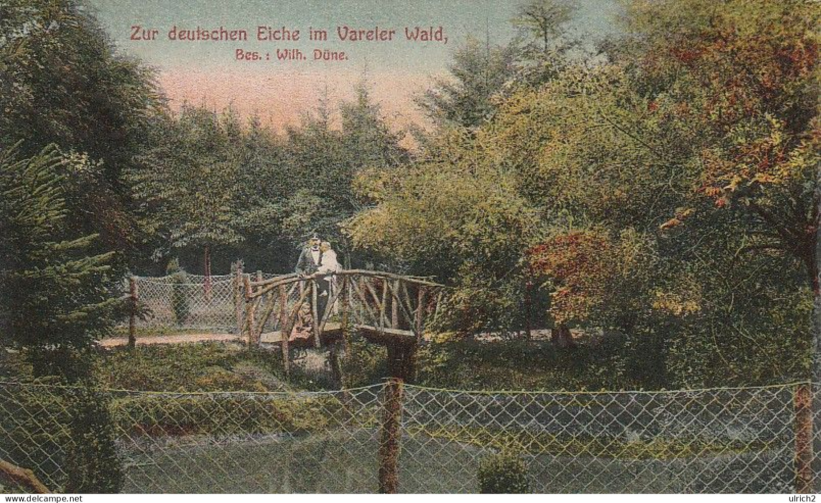 AK Varel - Zur Deutschen Eiche Im Vareler Wald - Soldatenkarte 1909  (64074) - Varel