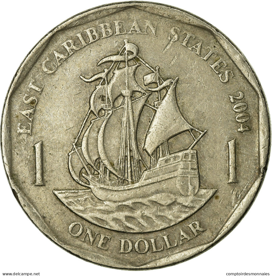 Monnaie, Etats Des Caraibes Orientales, Elizabeth II, Dollar, 2004, British - Caribe Oriental (Estados Del)