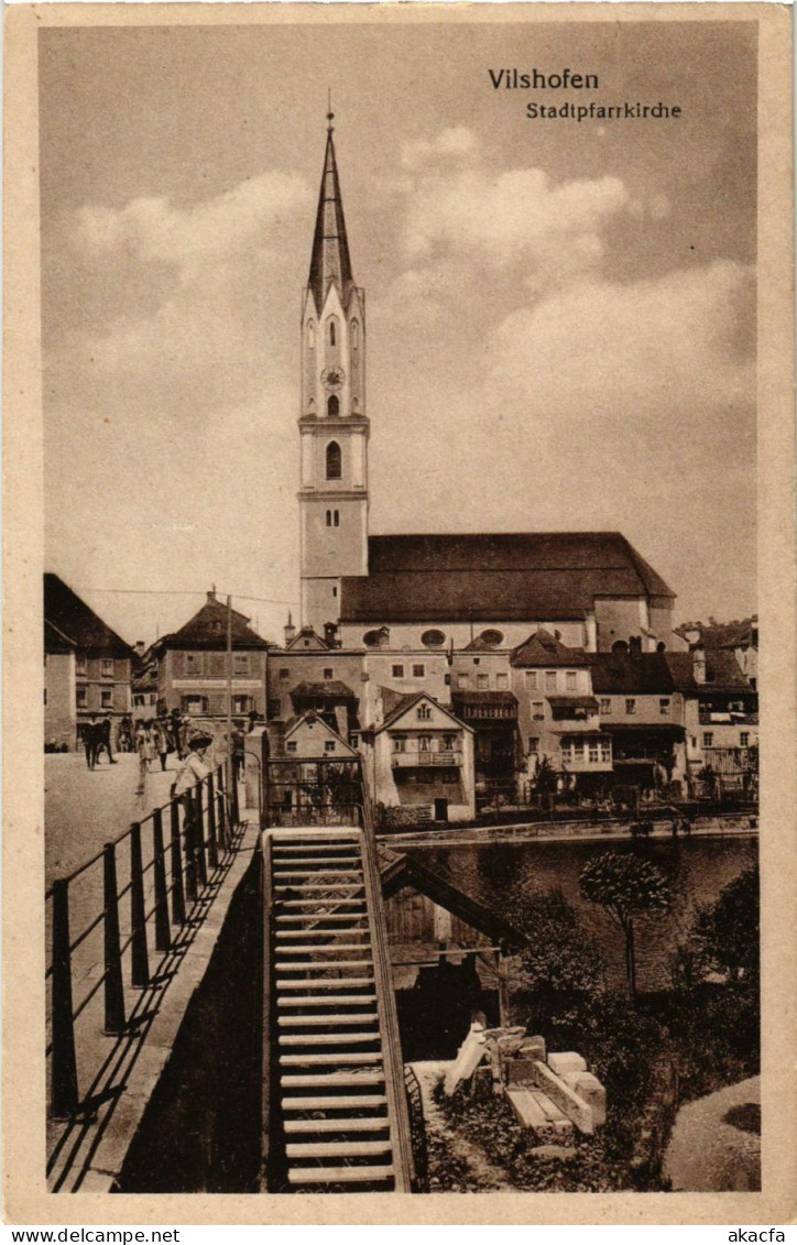 CPA AK Vilshofen Stadtpfarrkirche GERMANY (892586) - Vilshofen