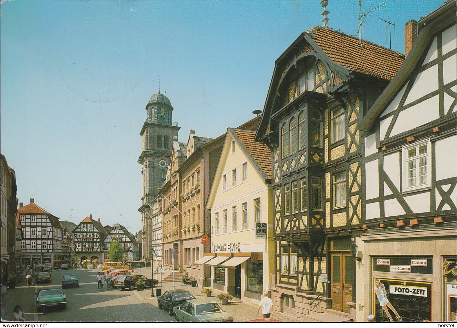 D-36341 Lauterbach - Marktplatz - Cars - Opel Kapitän - VW Passat - Audi - Nice Stamp - Lauterbach