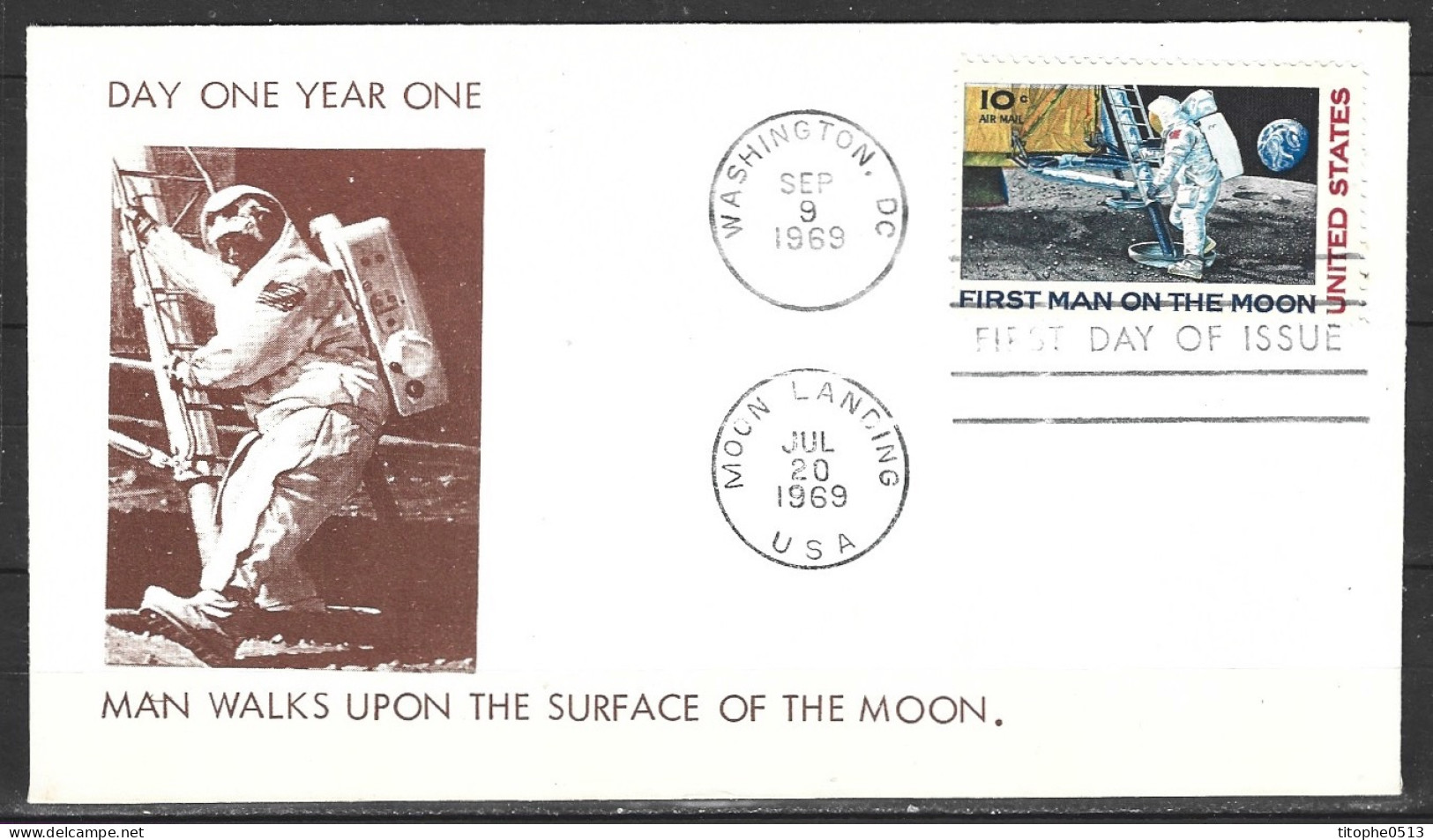 USA. PA 73 De 1969 Sur Enveloppe 1er Jour. Neil Armstrong. - Nordamerika