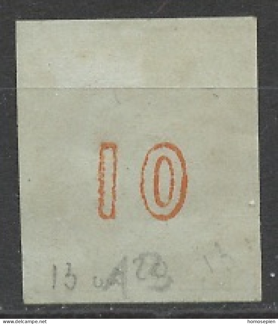 Grèce - Griechenland - Greece 1861-62 Y&T N°13A - Michel N°19 (o) - 10l Mercure - Chiffre 10 Au Verso - Oblitérés