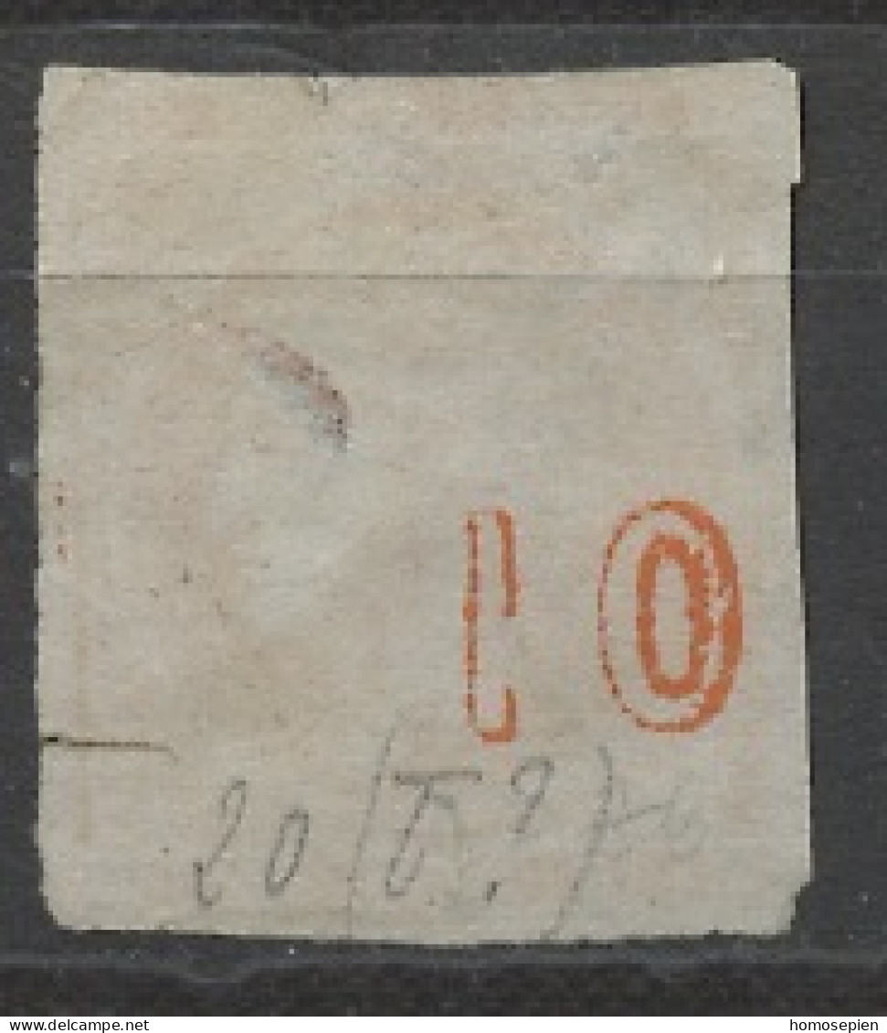 Grèce - Griechenland - Greece 1863-68 Y&T N°20 - Michel N°26 (o) - 10l Mercure - Chiffre 10 Au Verso - Oblitérés