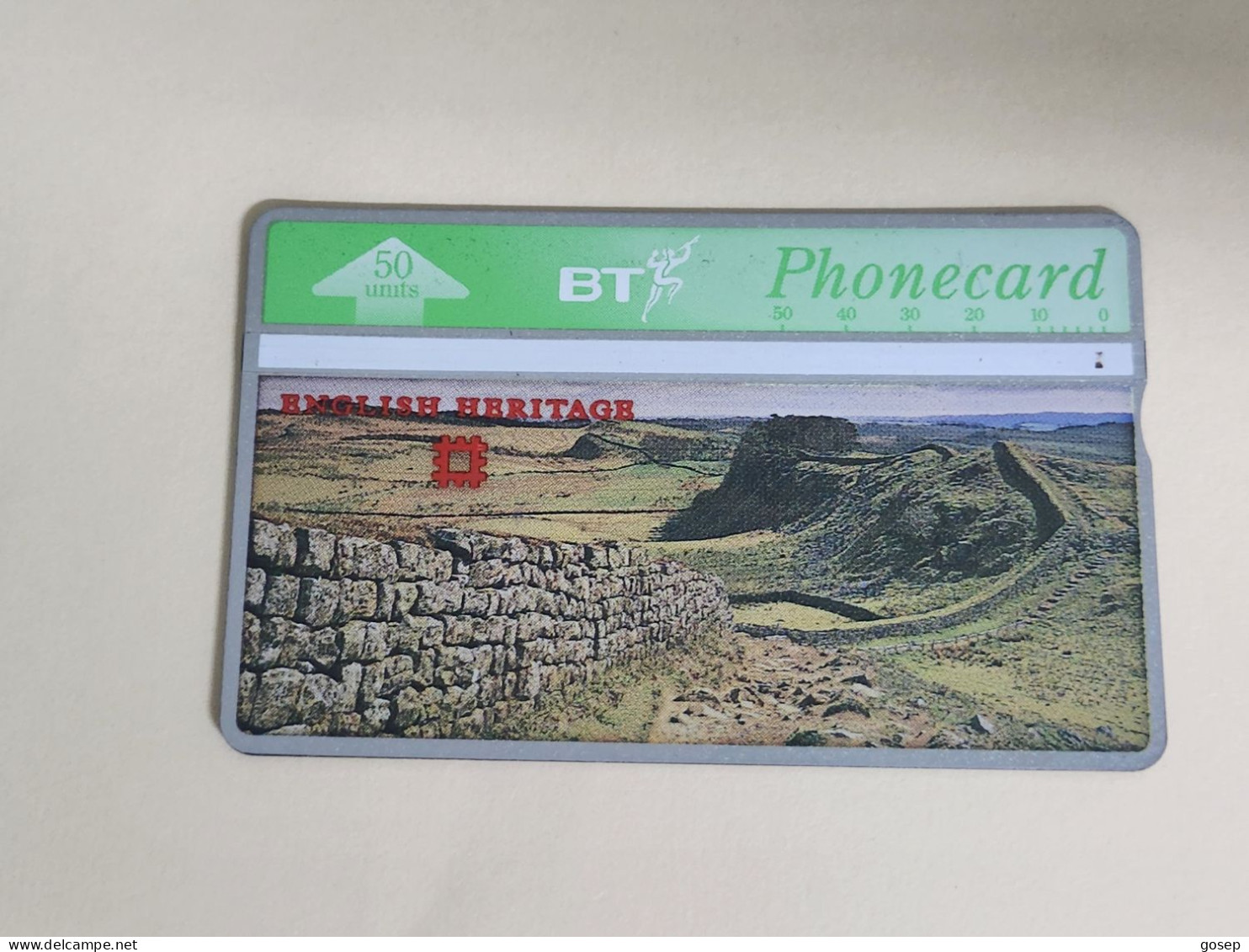 United Kingdom-(BTA107)-HERITAGE-Hadrian's Wall-(181)(50units)(528E62834)price Cataloge3.00£-used+1card Prepiad Free - BT Werbezwecke