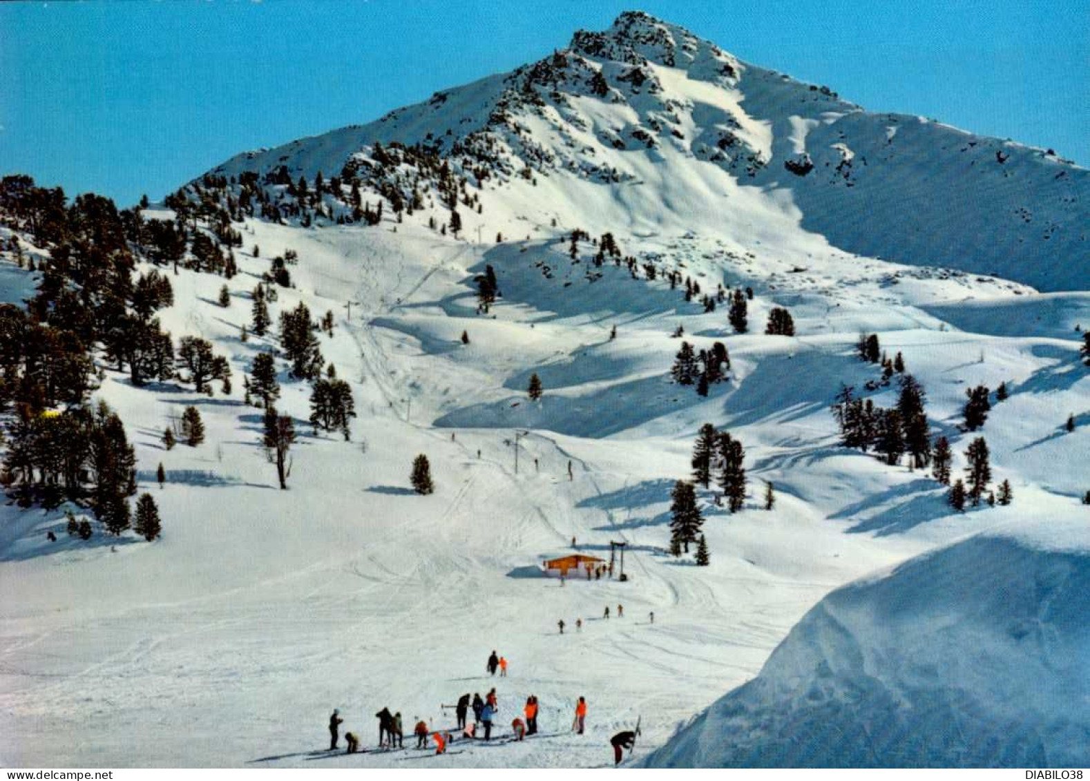 HAUTE-NENDAZ  . LES PISTES DU TRCOUET  ET LA DENT DE NENDAZ  ( SUISSE ) - Nendaz