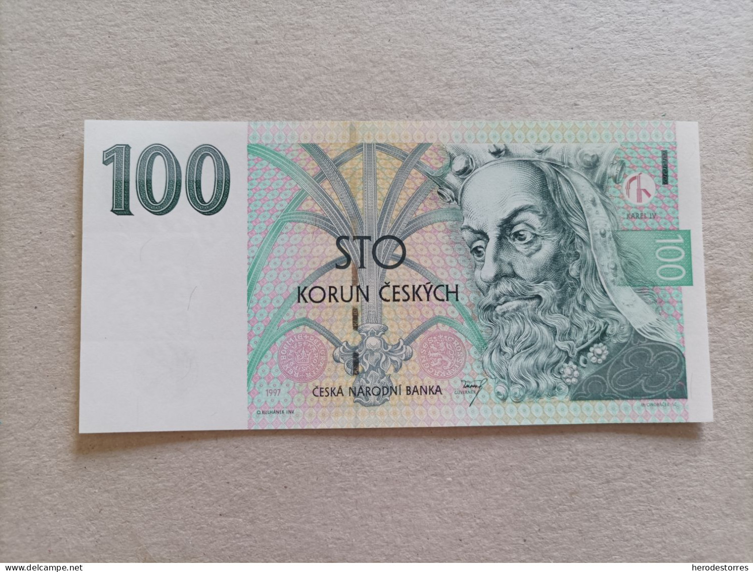 Billete De Checoslovaquia De 100 Korun, Año 1997, UNC - Tsjechoslowakije