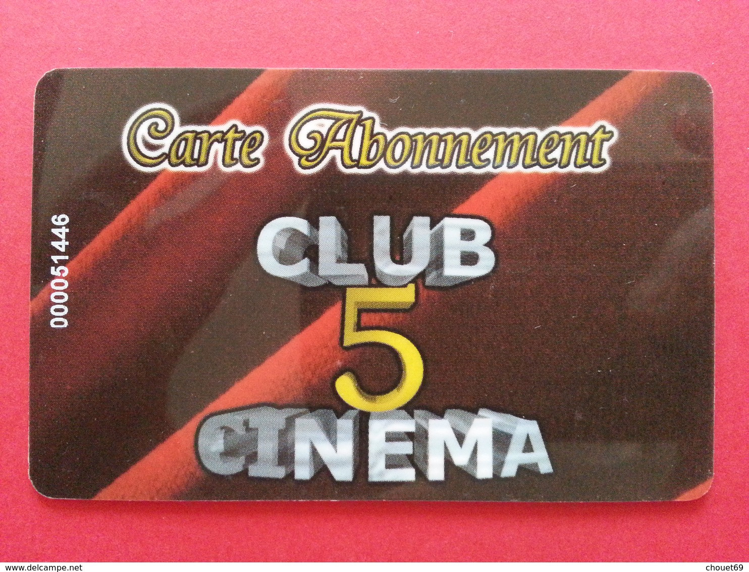 Cinécarte Carte Club 5 Carte Abonnement Avec Numéro Au Recto  (BC0415 - Movie Cards