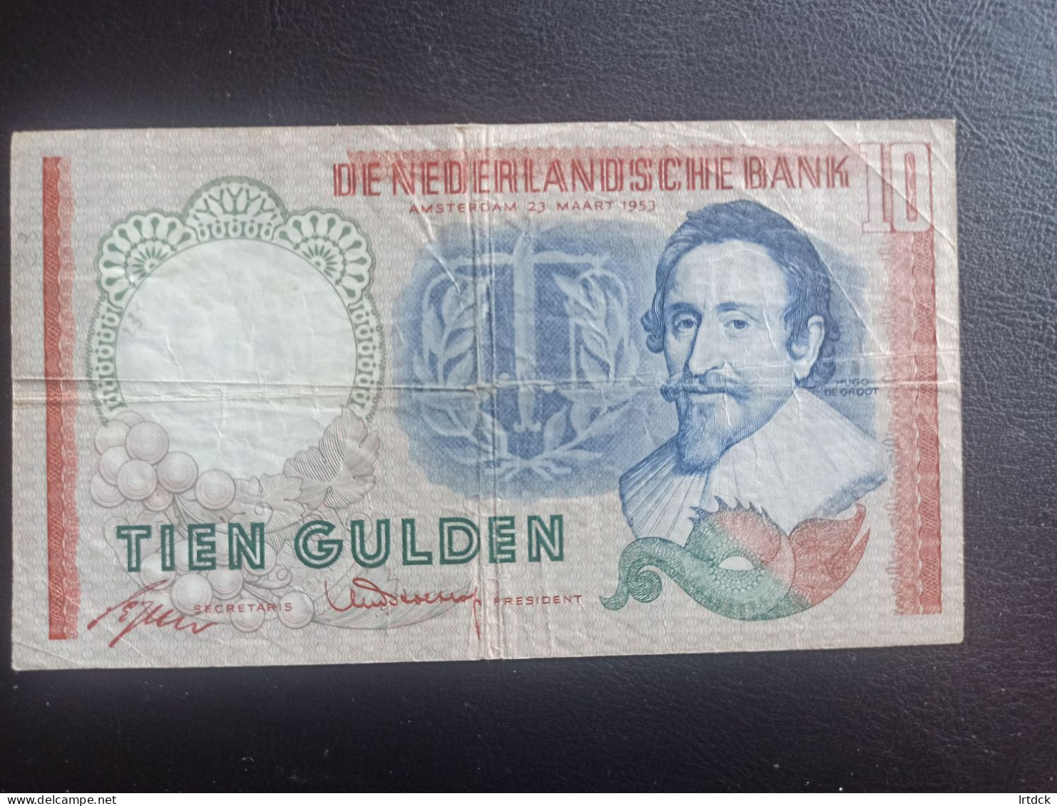 Pays-Bas Billet  10 Gulden 1953 - 10 Gulden