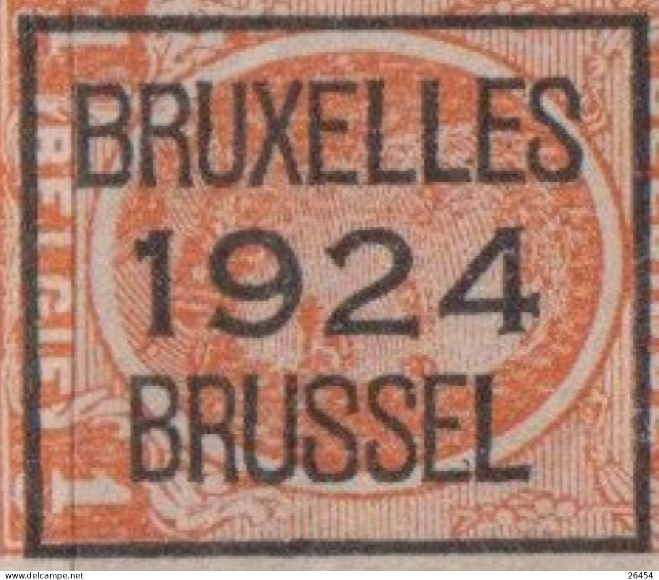 BELGIQUE  Préoblitéré  Type Houyoux 1c Orange  BRUXELLES 1924 BRUSSEL  Scan Recto Verso - Typos 1922-31 (Houyoux)